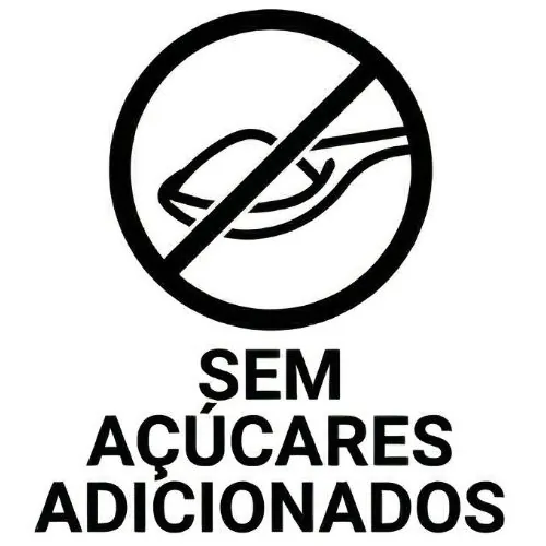 selo sem adição de açúcares